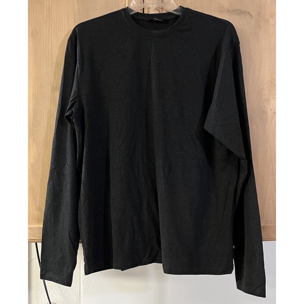 Moonstone Long Sleeve Shirt Mens Medium Gray Crew Neck Outdoor Base Layer